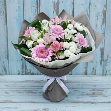 Букет цветов из:  Герберы, Альстромерии и Хризантемы #REPLACE_PRED# Белгороде