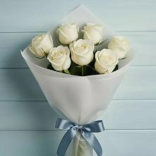 7 Белых роз Эдлесс Лав в Белгороде Букет 7 Белых роз Эдлесс Лав в Белгороде