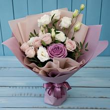 Букет цветов из:  Розы и Лизиантусы #REPLACE_PRED# Белгороде