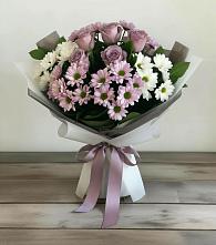 Букет цветов из:  Хризантемы и Розы #REPLACE_PRED# Белгороде
