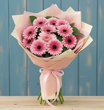 Букет пурпурно-розовый в Белгороде Букет цветов из:  Герберы в Белгороде