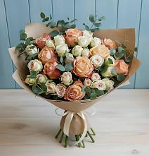 Букет цветов из:  Альстромерии и Розы в Белгороде